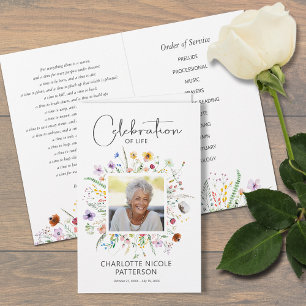 Firande i Life Photo Funeral Program