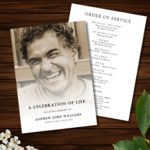 Firande i Life Photo Funeral Program