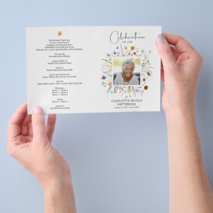 Firande i Life Photo Funeral Program