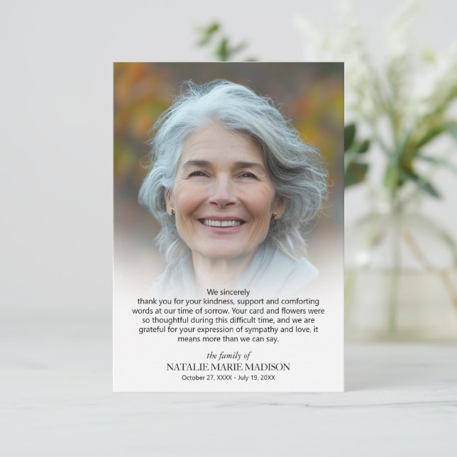 Firande i Life Photo Tack Kort (Stående Fram)