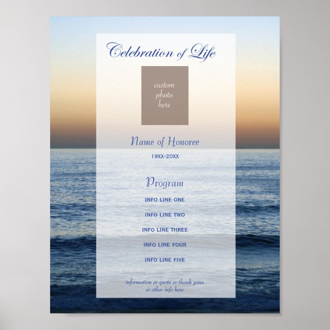 Firande i Life-programmet Ocean & Photo Poster (Framsidan)