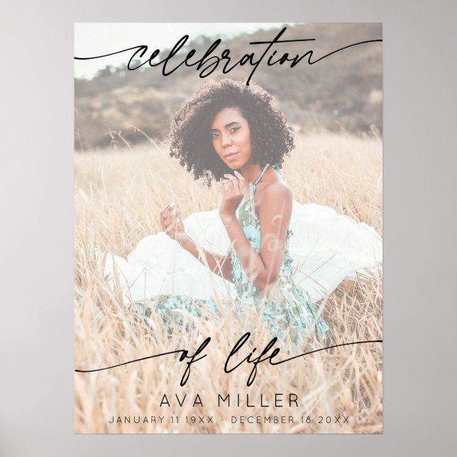 Firande i Life Script-fotot | Vit Poster (Framsidan)