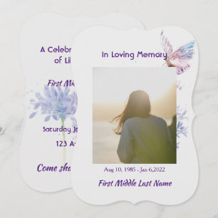 Firande i Life Service Inbjudan Butterfly