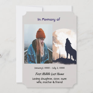 Firande i Life Service Lone Varg Howling Inbjudningar