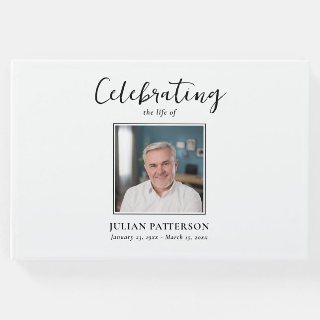 Firande i Life Simple Photo, Anpassningsbar Funera Gästböcker (Framsida)