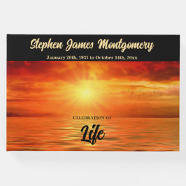 Firande i Life Sunset Ocean Horizon Gästböcker