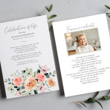 Firande i Life Watercolor Blommigt Funeral