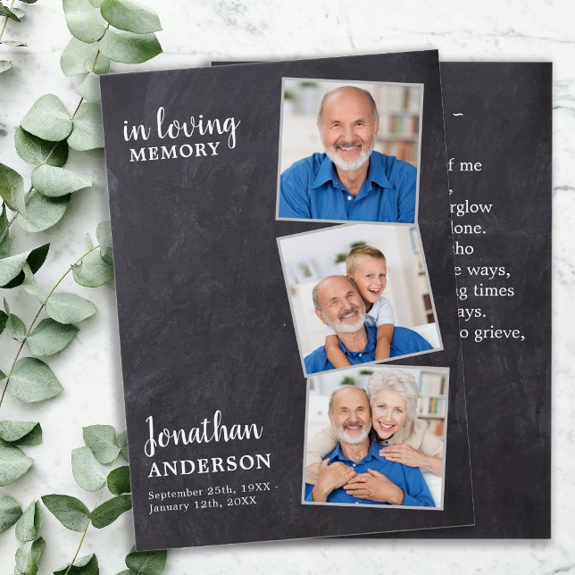 Firande i livets 3-fotopapperkort visitkort (Skapare uppladdad)