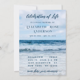 Firande i livets begravningsinbjudan