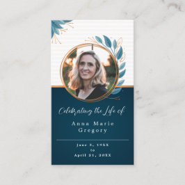 Firande i livets fotopapperkort för bronisbön visitkort