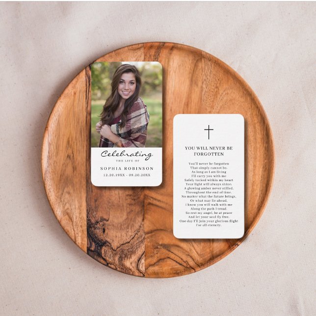 Firande i livets fotoportskort visitkort (Skapare uppladdad)