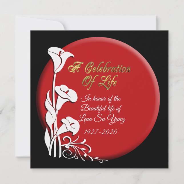 Firande i livets inbjudan Asia Lily (Framsida)