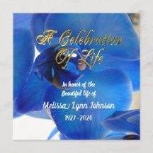 Firande i livets inbjudan Blue orchid