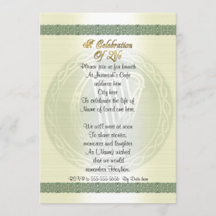 Firande i livets inbjudan Celtic Knot Irish