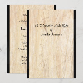 Firande i livets inbjudan, Faux Parchment Inbjudningar