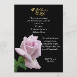 Firande i livets inbjudan lavender ro