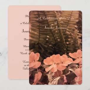 Firande i livets inbjudan, Pastel Flowers Inbjudningar