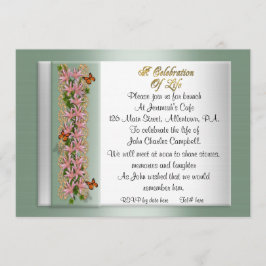 Firande i livets inbjudningsartiklar inbjudningar