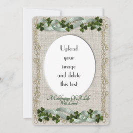 Firande i livinbjudan Irländskt tema Inbjudningar