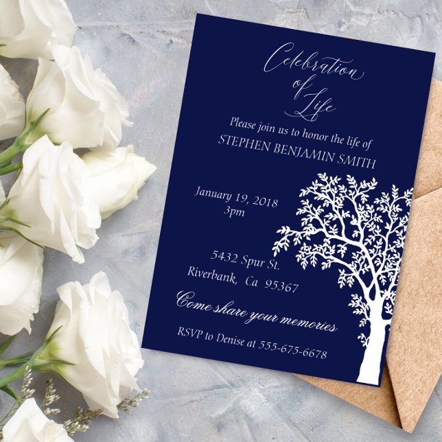 Firande i örlogsflottan Träd Inbjudningar (Skapare uppladdad)