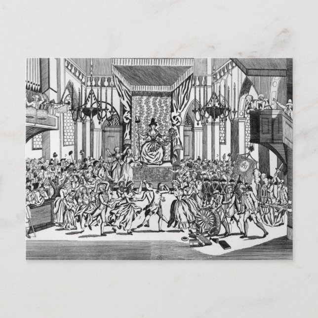 Firande i Reason gudinna Inbjudan Vykort (Framsida)