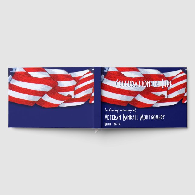 Firande i Rött vitt blått buntning Gästböcker (Full)