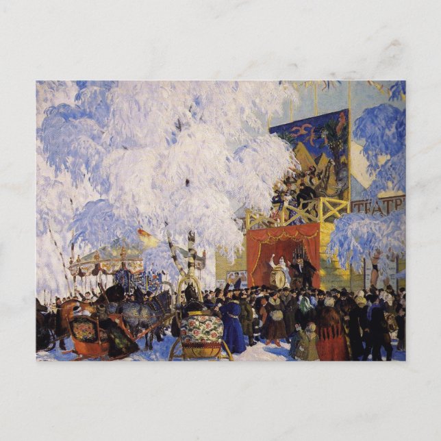 Firande i staden vykort (Framsida)