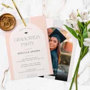 Firande i Stil: Modern foto Studenten Inbjudningar