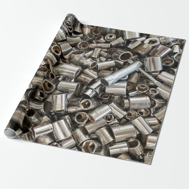 Firande i Wrenches Wrapping Papper Presentpapper (Utrullad)