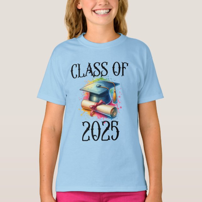 Firande klass 2025 - Studenten T-Shirt Desig (Framsida)