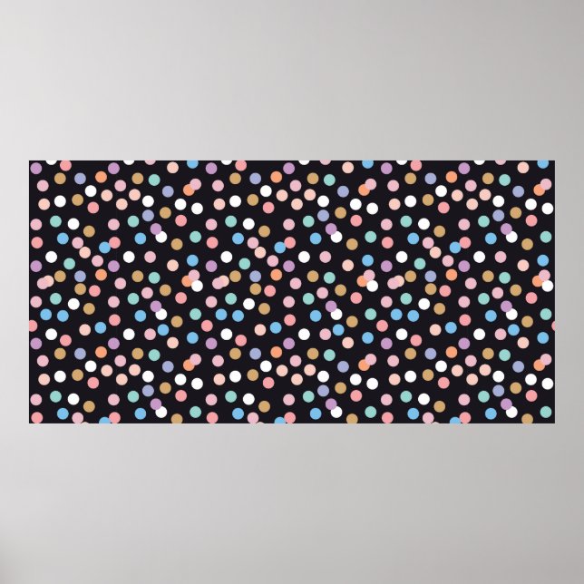 Firande konetti sömlös mönster,bakgrund w poster (Framsidan)