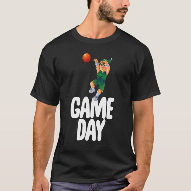 Firande Kvinnor i spelet Gnome Basketball T Shirt (Framsida)