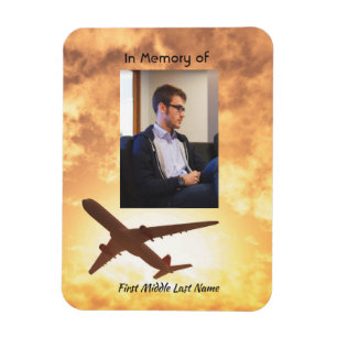 Firande Life Memorial Keepsaké Airplan Pilot Magnet