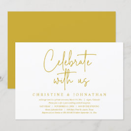 Firande med oss, Bröllopsfest efter vigseln  I Inbjudningar