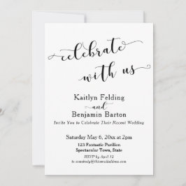 Firande med oss Efterbröllopsfirande Inbjudningar
