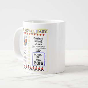 Firande Muggar Royalet prinsessan Charlotte Charlo Jumbo Mugg