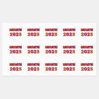 Firande "NAVRATRI 2025" färgämnet typografi Klistermärke