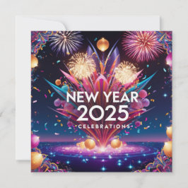 Firande Newyear Julkort