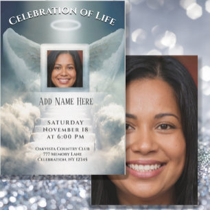 Firande of Life - Foto Memorial Inbjudningar