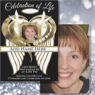 Firande of Life - Foto Memorial Inbjudningar