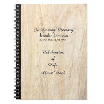 Firande of Life Guest Bok, Faux Parchment