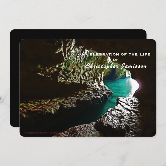 Firande of Life, inbjudan till Turquise Vatten (Fram/baksida)