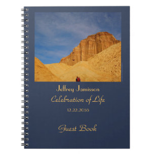 Firande of Life, Memorial Guest Bok, Hiking Anteckningsbok Med Spiral