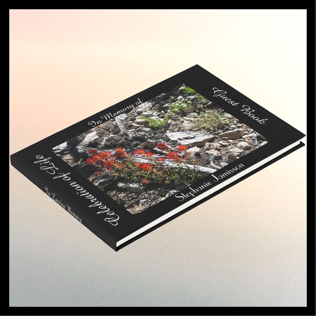 Firande of Life, Namn, Red Flowers och Sten. Gästböcker (Skapare uppladdad)