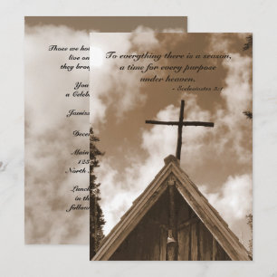 Firande of Life, Scripture Ecclesiastes Inbjudningar