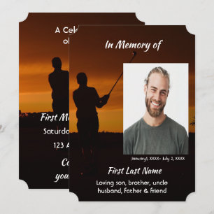 Firande of Life Service Golfer Golfing Golf Inbjudningar