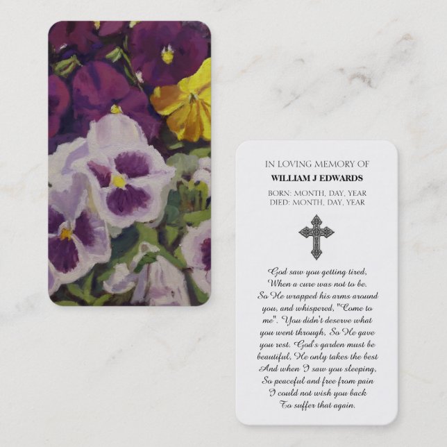 Firande på livets sjukförsäkringskort visitkort (Fram/baksida)