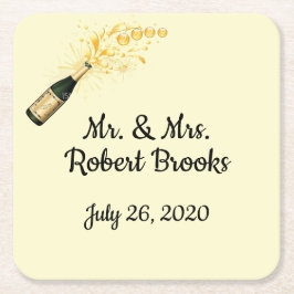 Firande personlig underlägg papper kvadrat