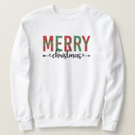 Firande-presenter för god jul-familjen lång ärmad tröja