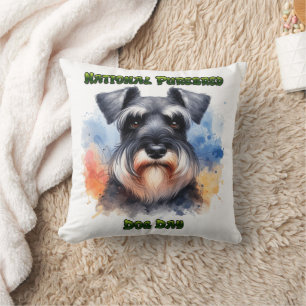 Firande Schnauzer, nationaldag i Hund Kudde
